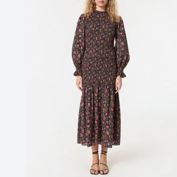 Rhode Eliza Smocked Floral Dress M - Picture 1 of 6